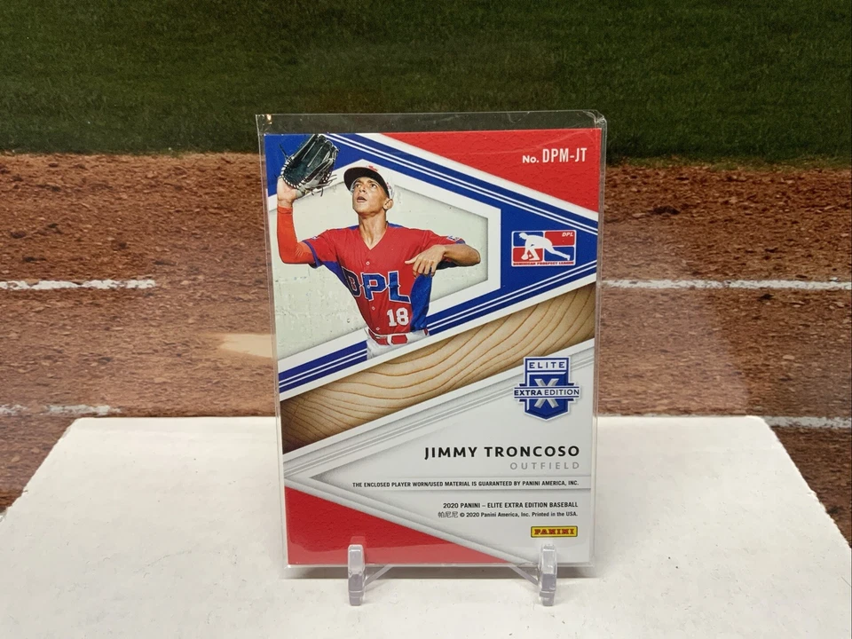 Jimmy Troncoso 2020 Panini Elite Extra Edition DPL /199 #DPM-JT Black Relic - Image 2 of 2
