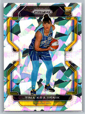 Tina Krajisnik 2022 Panini Prizm WNBA Rookie Cracked Ice Prizm #13 Chicago Sky