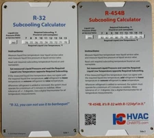 R-32 R-454b Superheat  Charging Chart For A2L Air Conditioner Service Repair