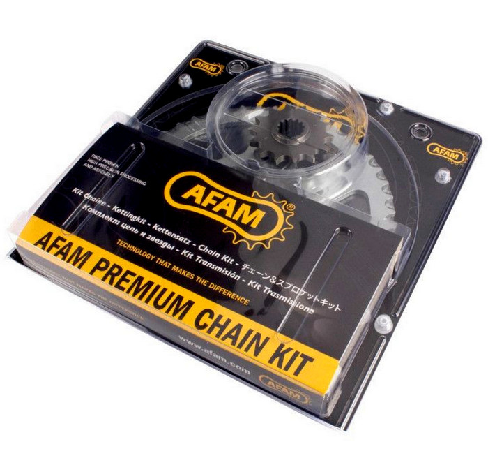 Kit chaîne AFAM Peugeot XR7 avec pas 420 renforcé denture 11x60 pour une longévité maximale