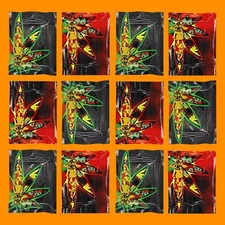 Pack of 100 Double-Sided Design Metallized Foil Resealable Storage Bags 3.5g