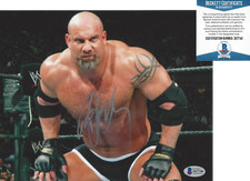 BILL GOLDBERG SIGNED WWE WRESTLING LEGEND 8x10 PHOTO WWF BECKETT COA BAS 