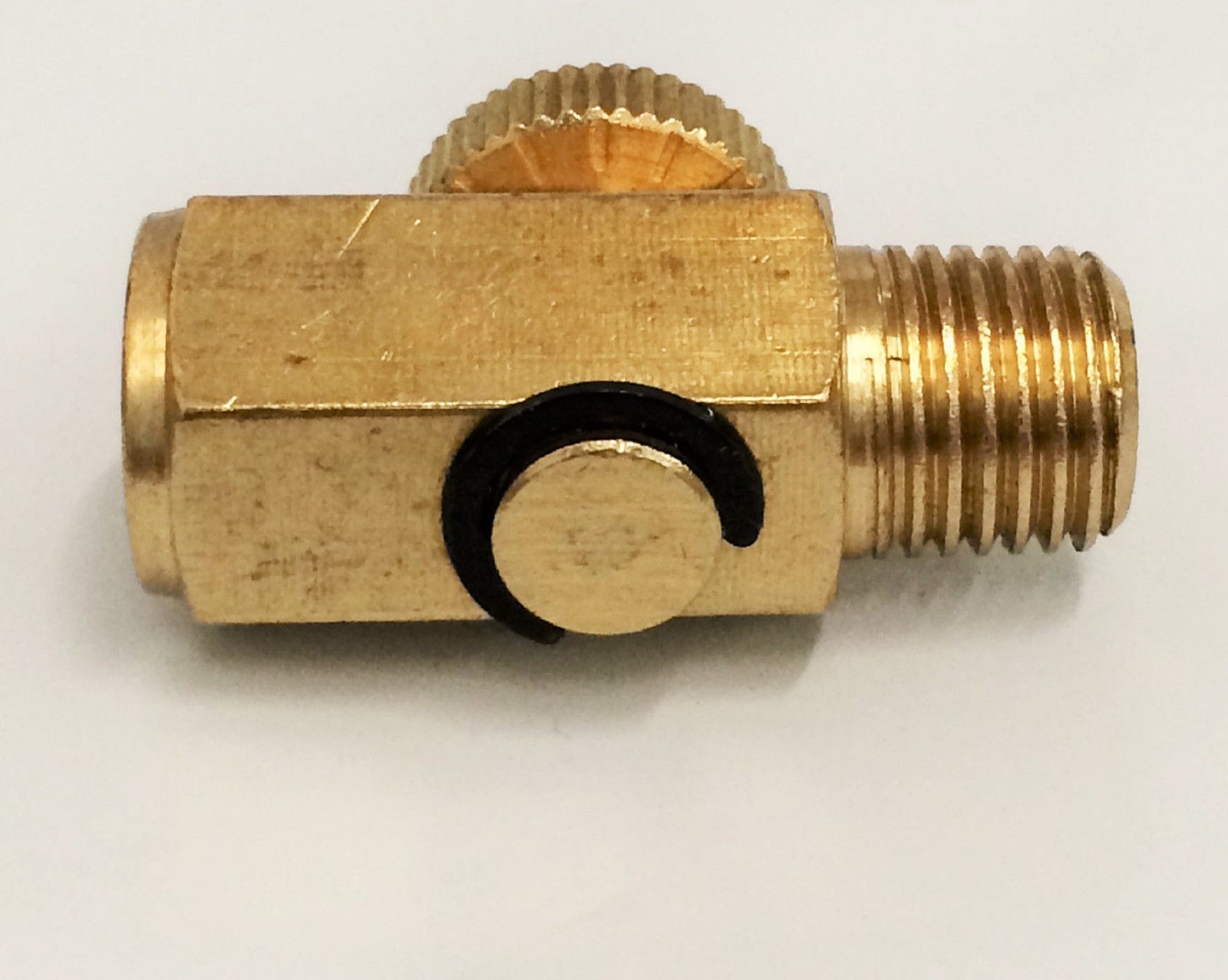 NEW 1/4" NPT Inline Regulator Solid Brass Compressed Air Pressure Valve