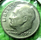 1967 D United States Of America Dime. - # 9/1/24
