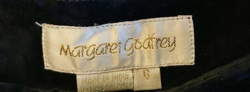 NWT MARGARET GODFREY Women's Black Suede Leather Pants Lined Bootcut Boho Chic 6 - Picture 3 of 4