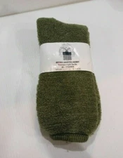 Defense Logistics Agency 2 Pair Olive Drab Green Heavyweight Outer Socks Size 10