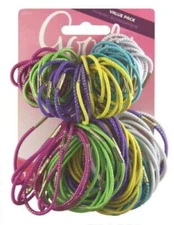 Goody Girls Classic Elastic Hair Ties, 100 count, Assorted Colors