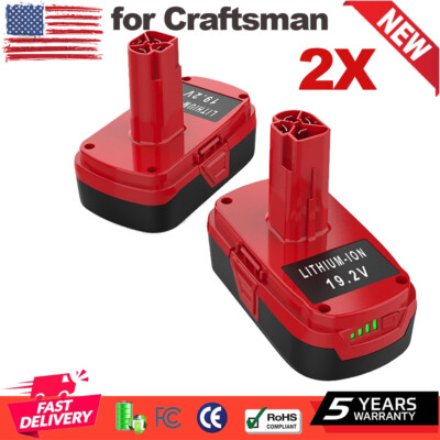 2X Battery For Craftsman 7Ah 19.2Volt C3 Lithium-Ion XCP PP2030 11375 130279005