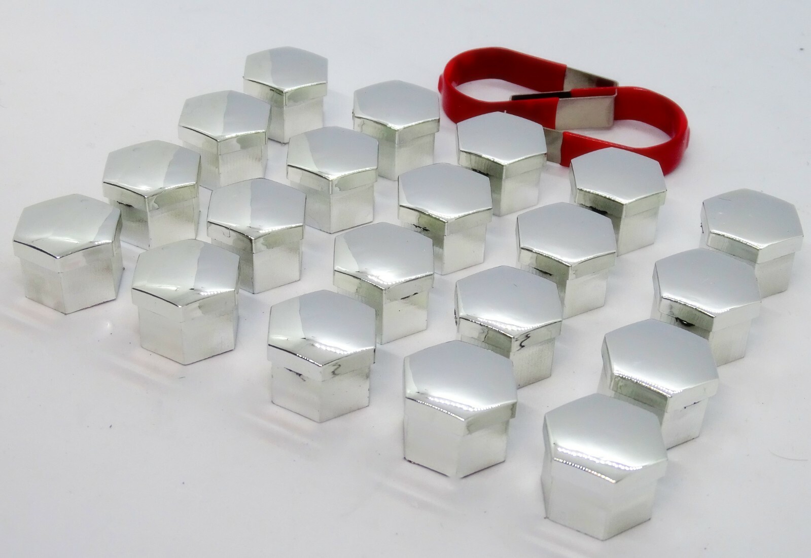 WHEEL NUT COVERS FOR FORD FOCUS MONDEO KUGA C MAX FIESTA CHROME BOLT