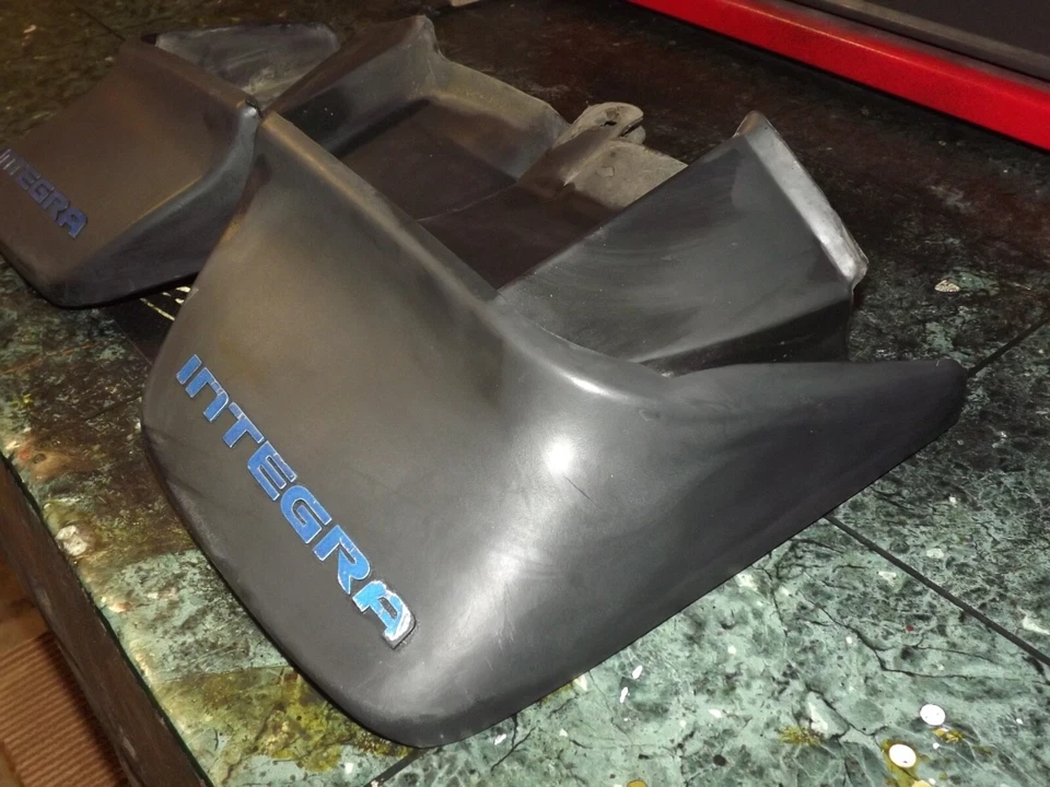 90-93 Raro OEM USDM Acura Integra DA SK7 3 puertas Juego de protectores contra salpicaduras de barro trasero L&R Foto 3 de 4