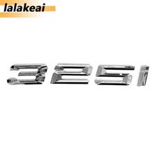 Chrome For New 325i Rear Trunk Nameplate Emblem Badge Numbers Letter Decal 325 i