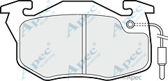 PAD624 GENUINE APEC FRONT BRAKE PADS FOR RENAULT  - NEXT DAY