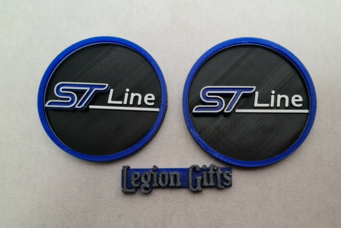 cup holder inserts x2 spirit blue for ford kuga mk2 MK 2 stline St line