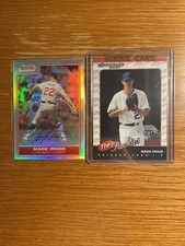 Mark Prior Cubs Lot of (2) 2001 Silver Donruss Rookie #R87 & Refractor Mint