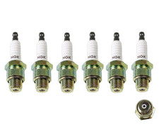 6x NGK BU8H 6431 Non-Resistor Spark Plug Pre-Gapped fits Mercury  Mariner