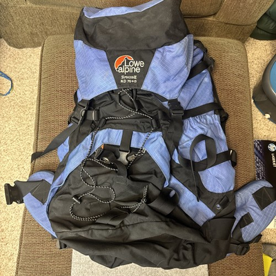 #ad Lowe Alpine Sirocco II ND 7015 Blue System Hiking Backpack Marked “Small” $49.87