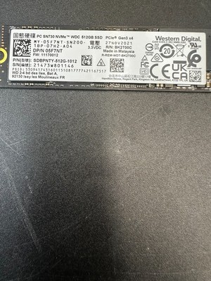 Western Digital SN730 512GB NVMe PCIe M.2 SSD Solid State Drive
