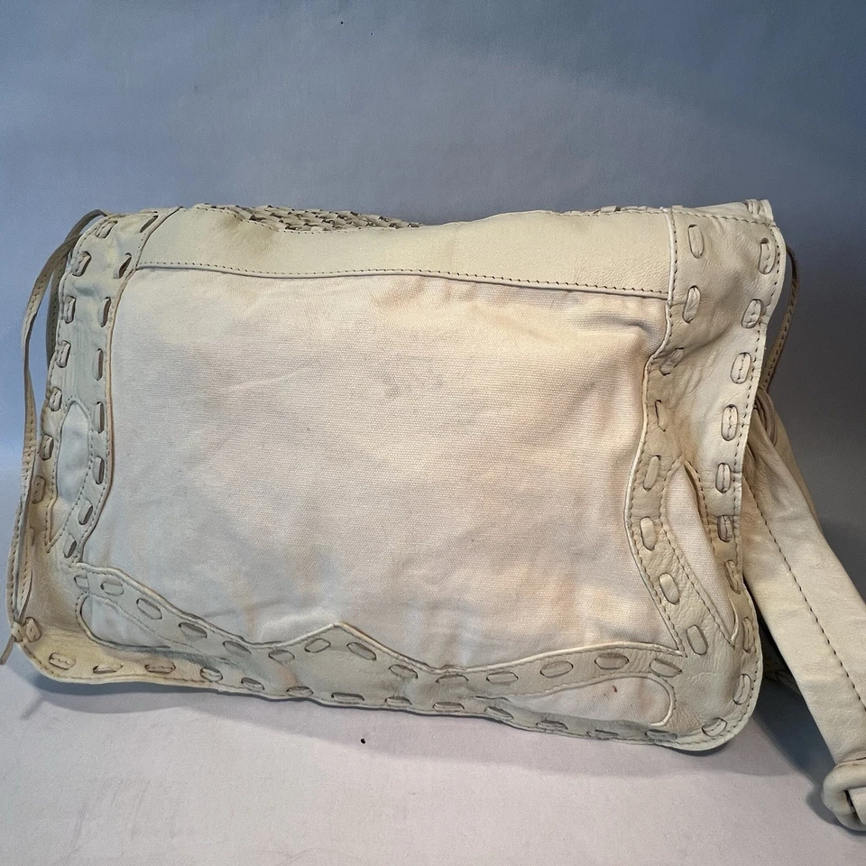 Schuler and Sons Philadelphia Anthropologie холст кожаная сумочка сумка - Изображение 3 из 4