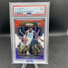 2021 PANINI PRIZM JT THOR RED WHITE & BLUE PRIZM RC #272 PSA 9 Charlotte Hornets