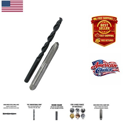 Durable High-Speed Steel Tap and Drill Bit Set - Perfect for CNC & Machine Work