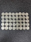 1960s Washington Quarters Roll of 40 / Circulated 90% Silver