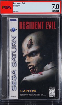 Resident Evil Sega Saturn Jewel Case Longbox Sealed New PSA 7.0 B