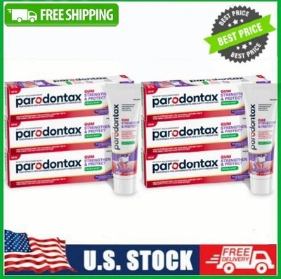 6 PACK Parodontax Gum Strengthen and Protect Fresh Mint Toothpaste, 3.4 Oz