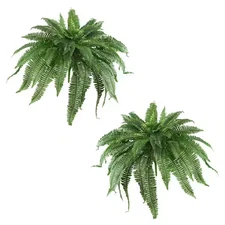 Nearly Natural 48 in. Artificial Boston Fern (Set of 2)