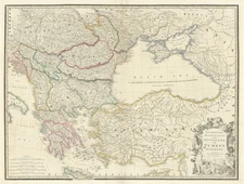 European Dominions of the Ottomans, or Turkey in Europe by James Wyld 1842 map