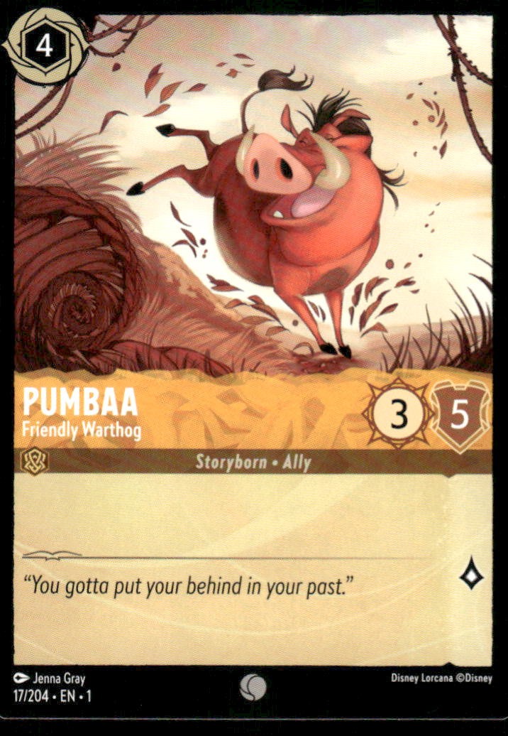 The First Chapter #17/204 Pumbaa