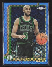 2025-26 Topps Chrome Basketball #71 Derrick White Blue X-FRACTOR Refractor