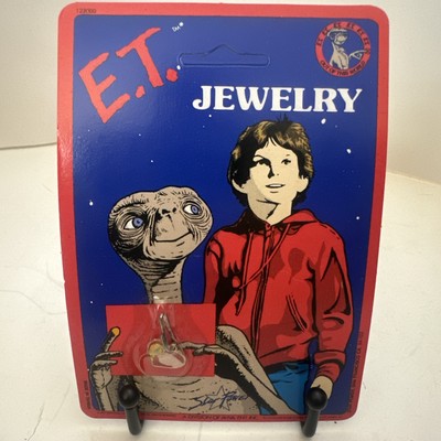VTG 1982 E.T The Extra Terrestrial Jewelry Charm Star Power NOS ET & Gertie MOC