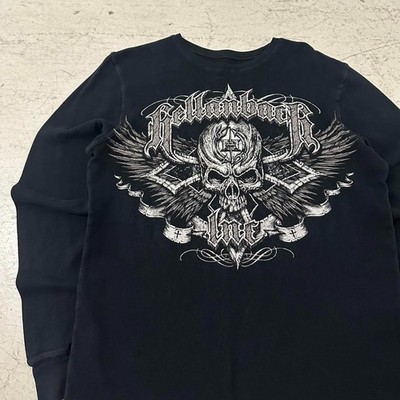 トップス Y2K 00s Henley L/S Grunge Faded Skull s-l400.jpg