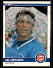 1984 Fleer #495 Jay Johnstone Budweiser Umbrella Hat Card