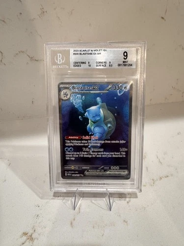 Pokemon Blastoise ex 200/165 SIR Scarlet & Violet 151 BGS 9 Mint Full Art