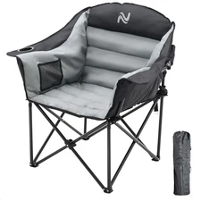 Oversized Camping Chair Heavy Duty Portable Folding Chair with Cup Holder