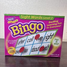 Sight Words Level 2 Bingo Game - New In Package- Educational  Fun - 5  Up