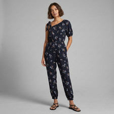 Rebecca Taylor One Shoulder Natalie Silk Jumpsuit in Navy and size US 6 NWT 495
