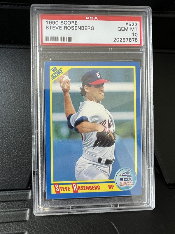 1990 Score Steve Rosenberg #523 psa 10 1 of 2 graded 