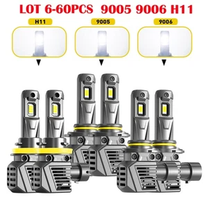AUXITO 9005 + 9006 +H11 Combo LED Kit phare Buls Hi Lo Beam White 60000LM EH