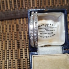 925 Sterling Silver Hoop Earrings, Sparkly Simulated Diamonds, Medium Hoops 