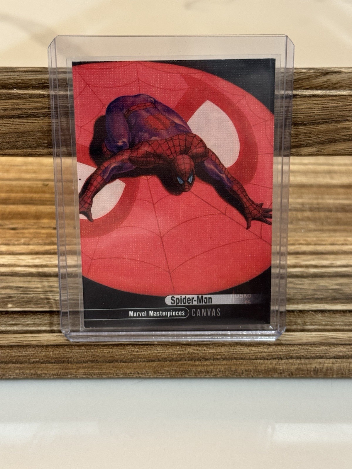 Marvel Masterpieces 2016 Upper Deck, Spiderman Canvas Card, # 91