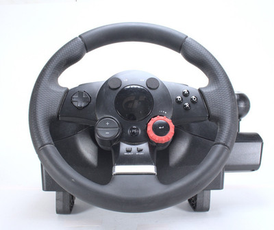 Logitech Driving Force GT E-X5C19 Steering Wheel Only - No Pedals / Power Adapt.