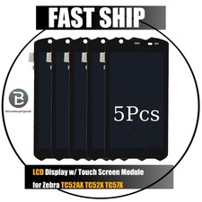 5Pcs OEM Digitizer LCD Touch Screen Display for Zebra TC52AX TC52X TC57x