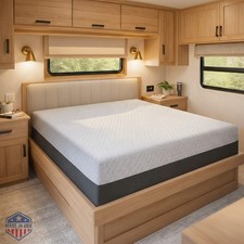 8 Inch RV Short Queen Mattress Memory Foam Camper Bed - Firm