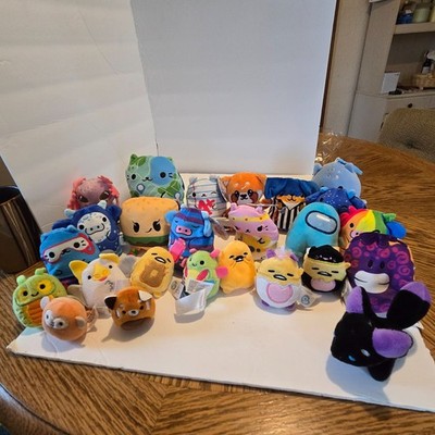 Mixed Lot of Squishmallows Clip-on Keychain and a few other Plush
