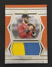 2025 Topps Definitive Trevor Story Jumbo Relic Patch #/25 Red Sox