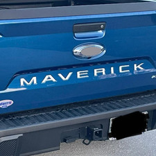 3D Chrome Tailgate Insert Letters Adhesive Emblem For 2022-2026 MAVERICK Badge