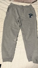 Polo Ralph Lauren Boys Grey Jogger Sweatpants Size Large 14-16 P Logo