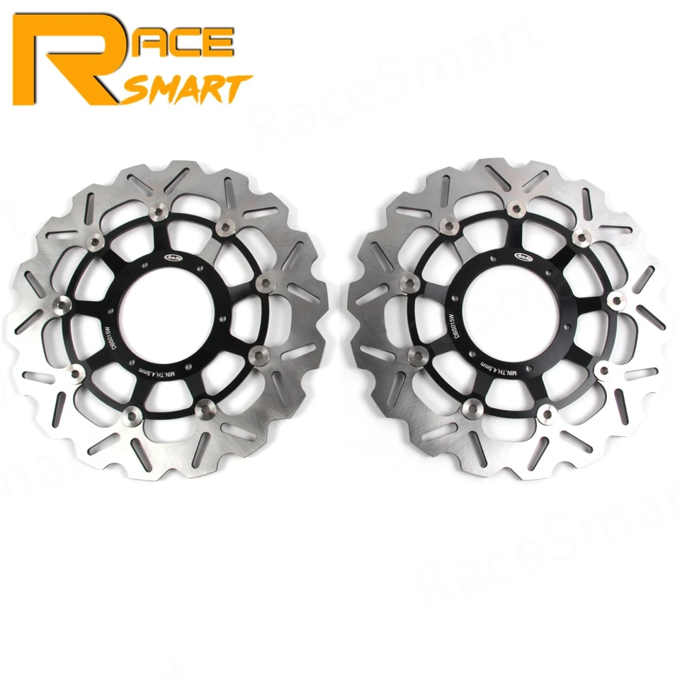 Rotores de freno delanteros traseros negros para Honda CBR600RR 2003-2021 CBR1000RR 2004 2005 Foto 3 de 4
